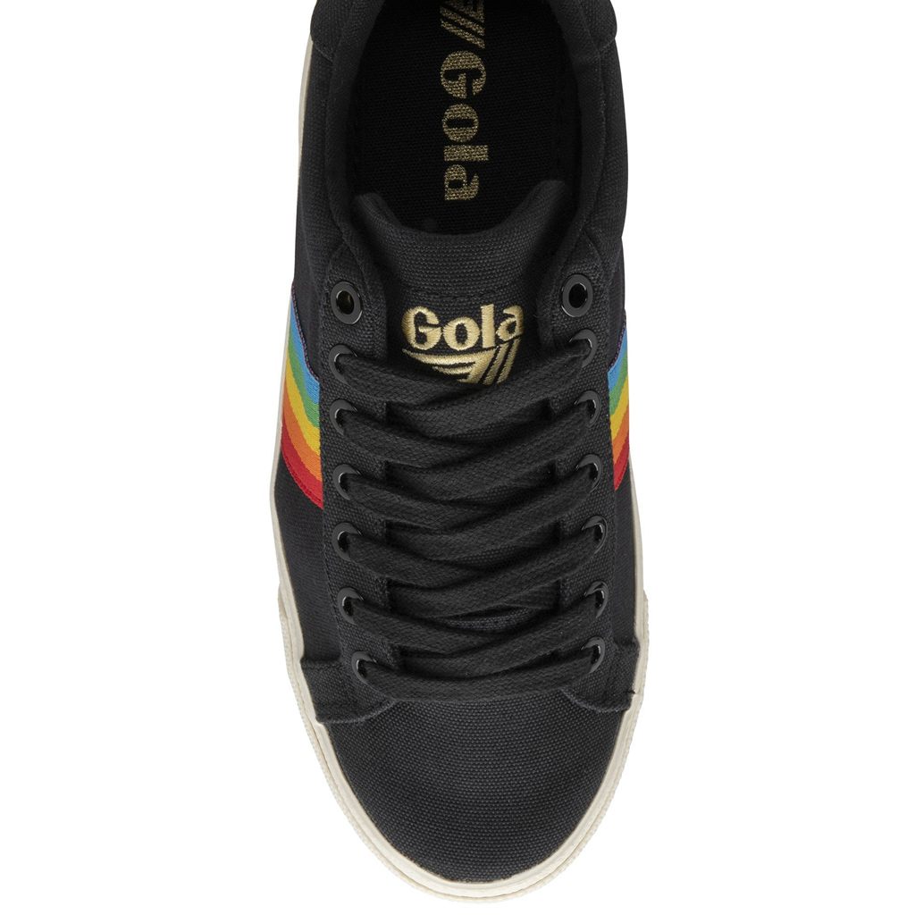 Gola Vegan Classics Orchid Platform Rainbow Shoes Svarte Norge | UOTFHK-427