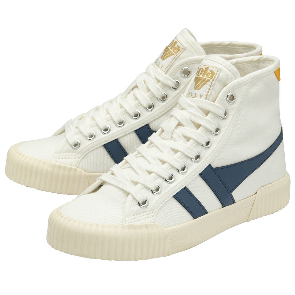Gola Vegan Classics Rally High Plimsoll Sneakers Hvite Norge | IBXLQC-034