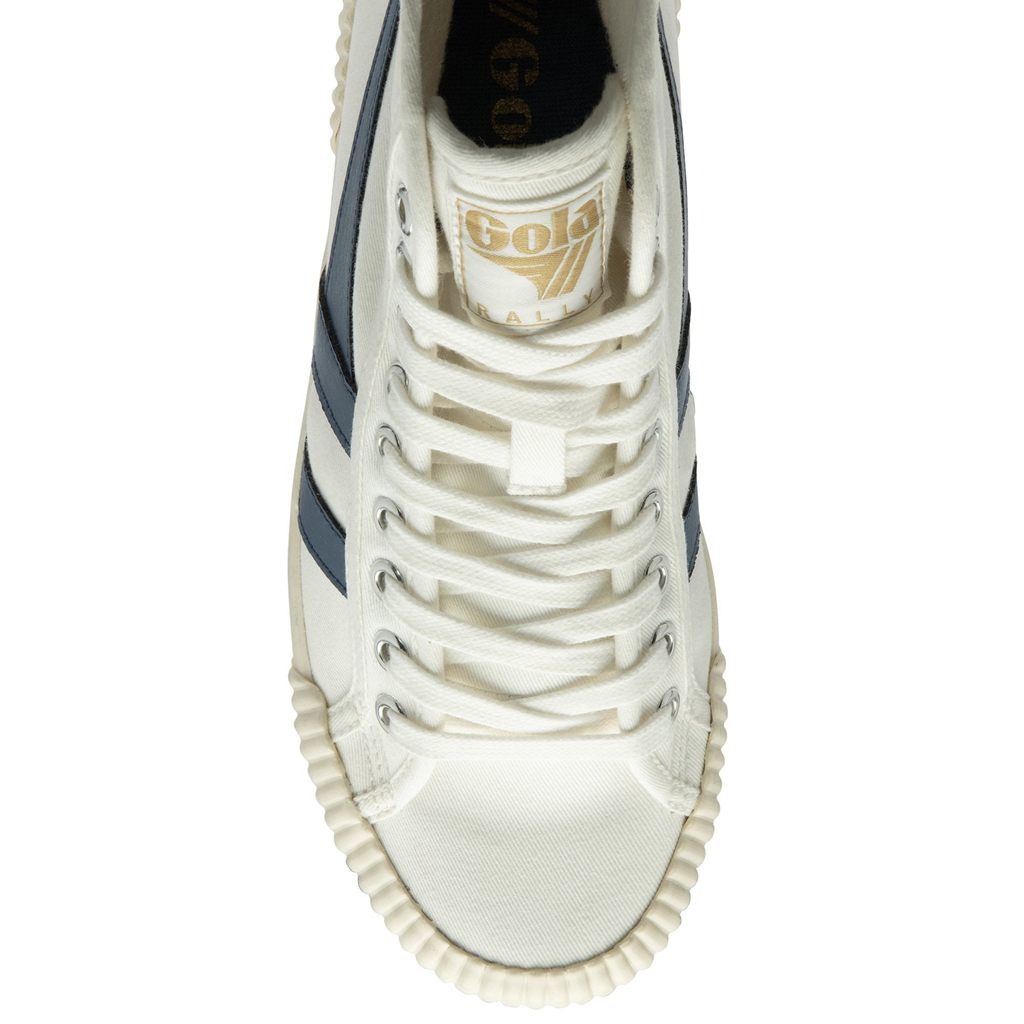 Gola Vegan Classics Rally High Plimsoll Sneakers Hvite Norge | IBXLQC-034