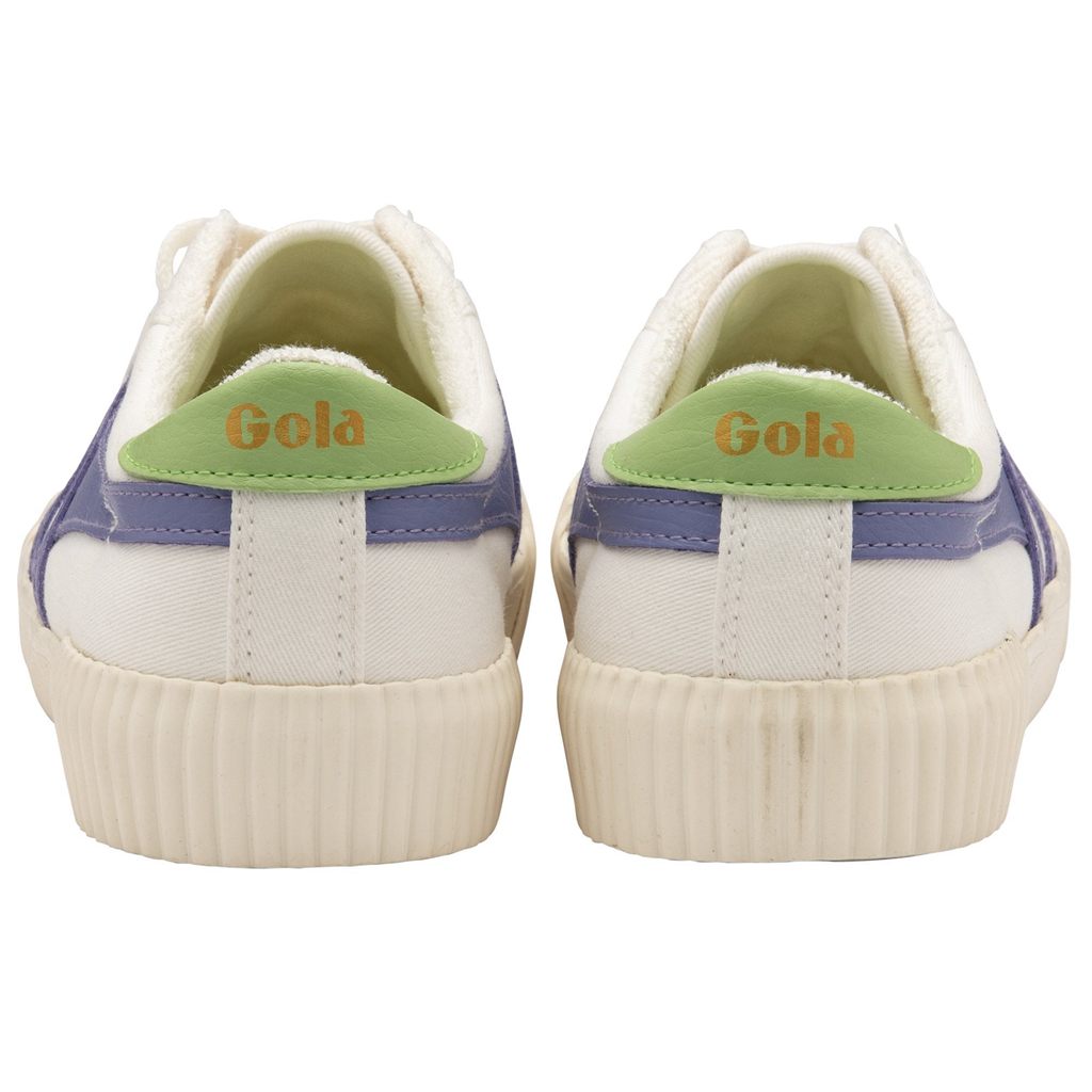 Gola Vegan Classics Rally Plimsoll Sneakers Hvite Lavendel Grønn Norge | FELZKX-094