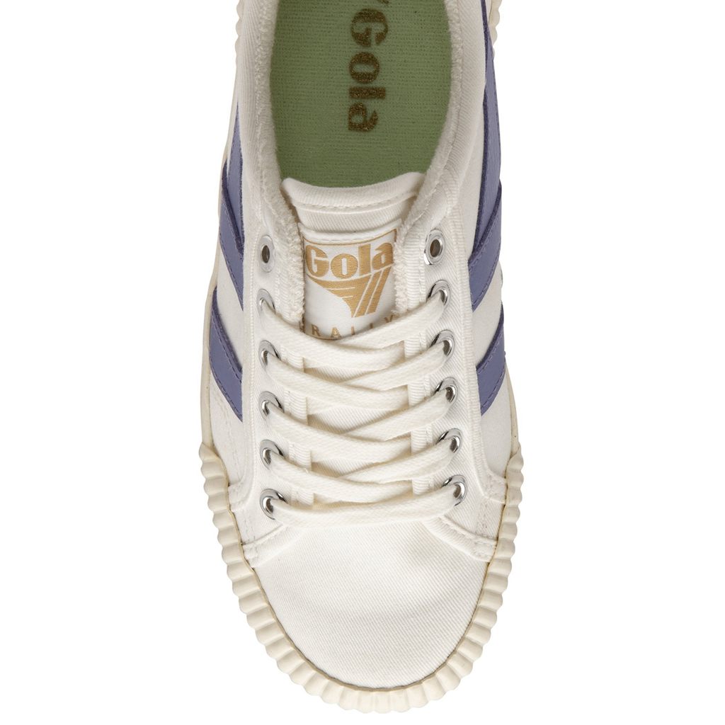 Gola Vegan Classics Rally Plimsoll Sneakers Hvite Lavendel Grønn Norge | FELZKX-094