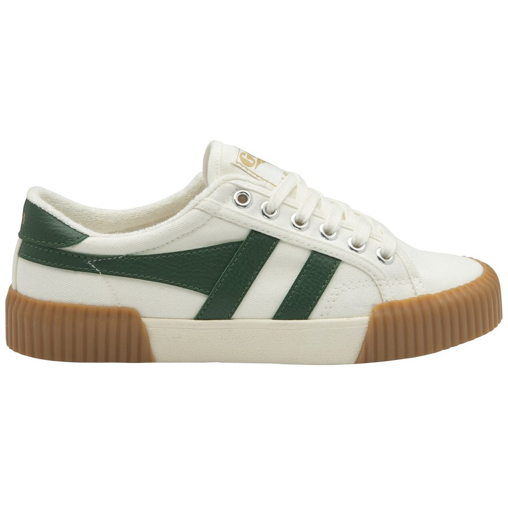 Gola Vegan Classics Rally Plimsoll Sneakers Hvite Grønn Norge | JIROSY-249