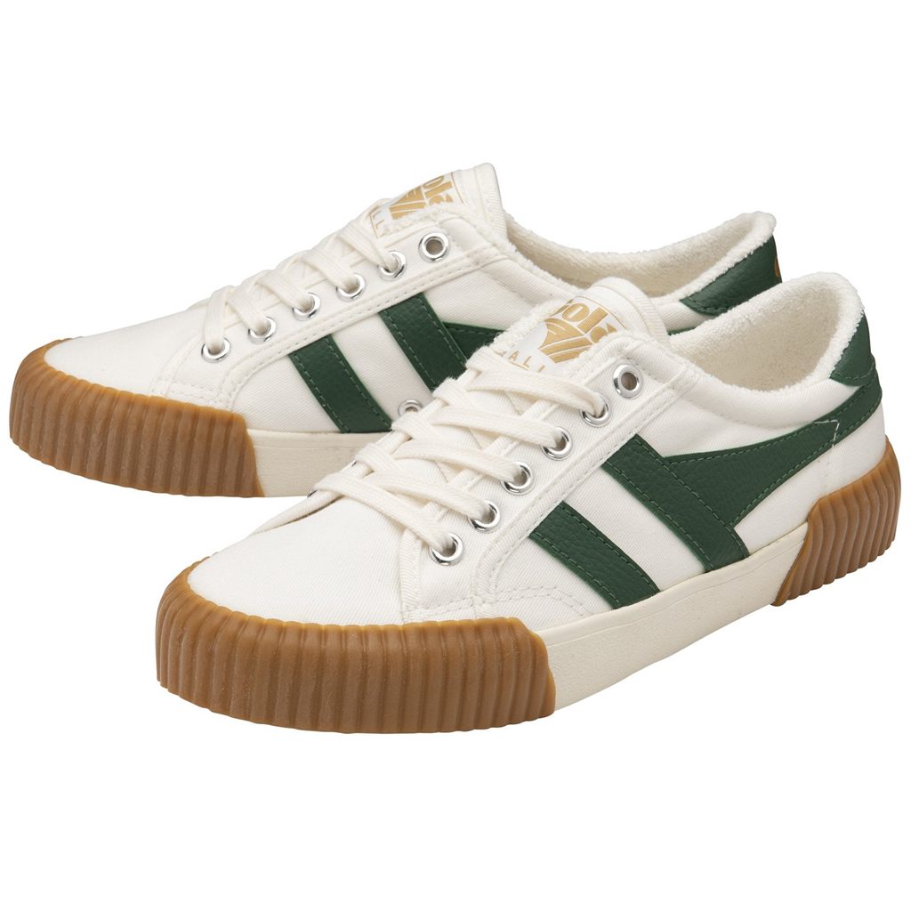 Gola Vegan Classics Rally Plimsoll Sneakers Hvite Grønn Norge | JIROSY-249