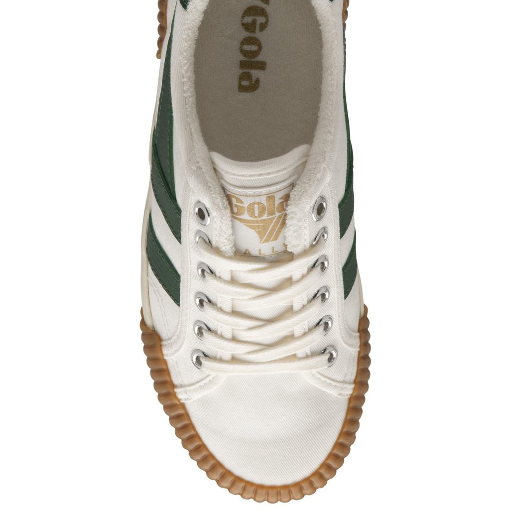 Gola Vegan Classics Rally Plimsoll Sneakers Hvite Grønn Norge | JIROSY-249