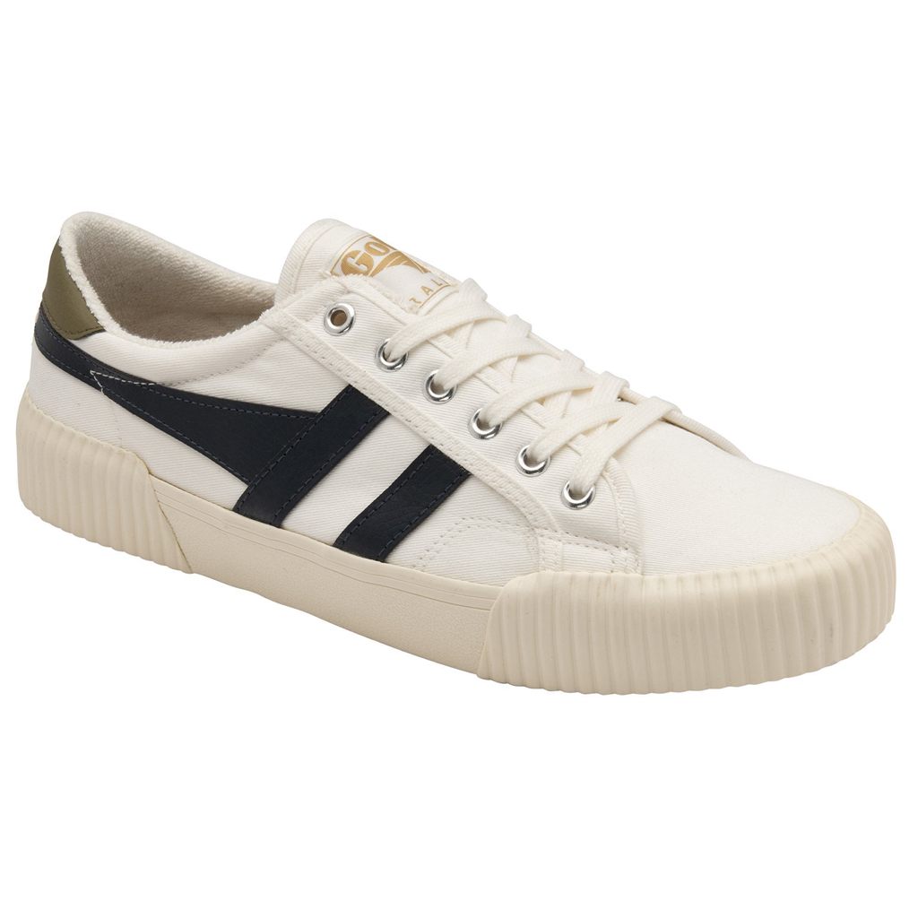 Gola Vegan Classics Rally Plimsoll Sneakers Hvite Marineblå Khaki Norge | GZBYPA-648