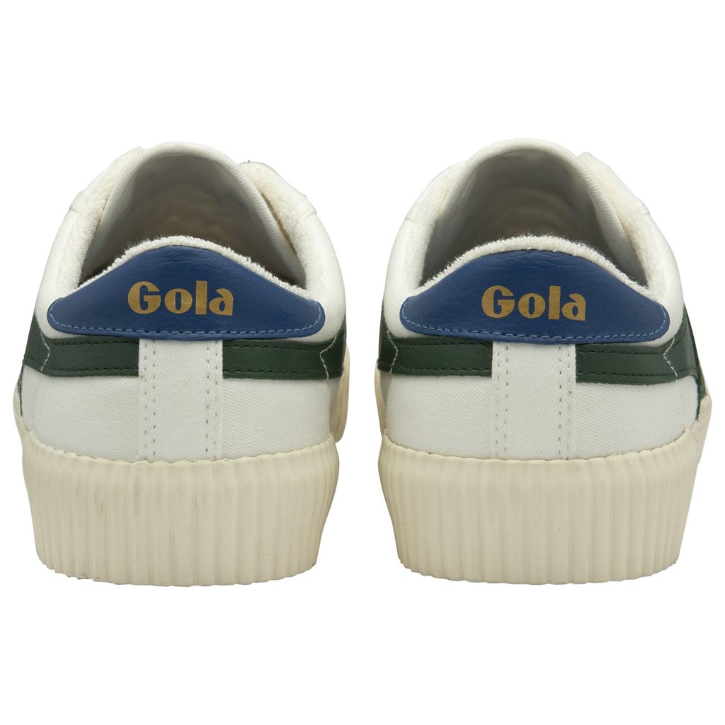 Gola Vegan Classics Rally Plimsoll Sneakers Hvite Blå Norge | OVTJAY-412