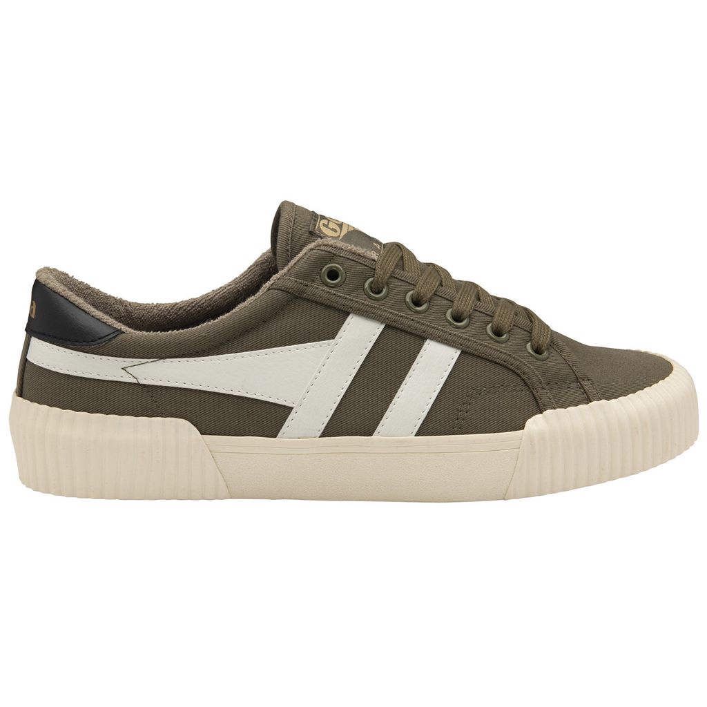 Gola Vegan Classics Rally Plimsoll Sneakers Khaki Hvite Svarte Norge | ZCFRUI-681