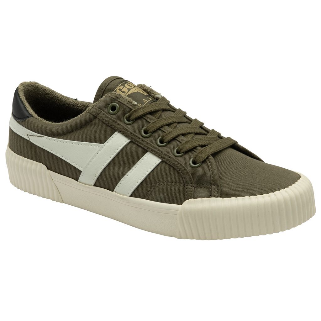 Gola Vegan Classics Rally Plimsoll Sneakers Khaki Hvite Svarte Norge | ZCFRUI-681