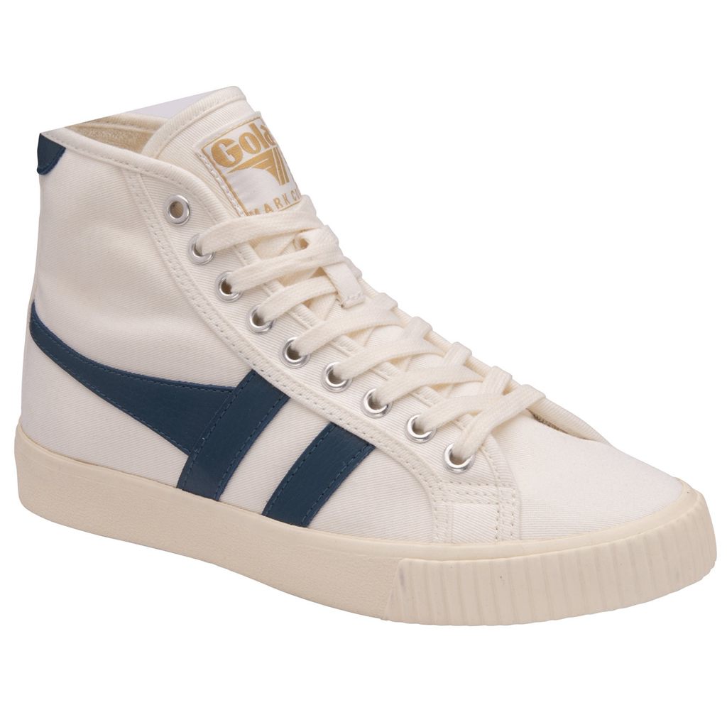 Gola Vegan Classics Tennis Mark Cox High Sneakers Hvite Blå Norge | AUOXTD-315