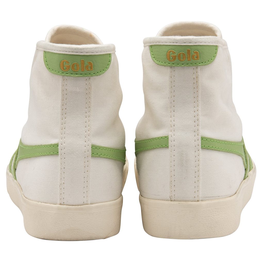 Gola Vegan Classics Tennis Mark Cox High Sneakers Hvite Grønn Norge | DRFPWH-378