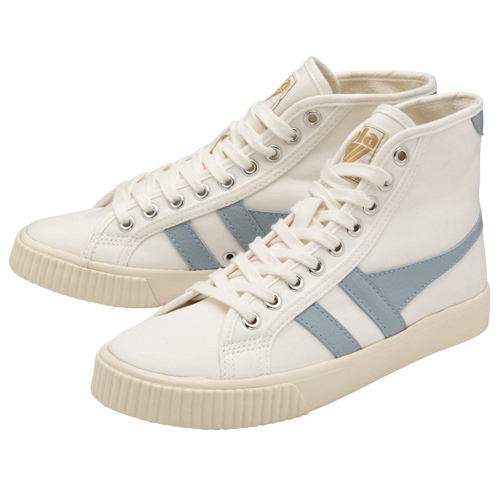 Gola Vegan Classics Tennis Mark Cox High Sneakers Hvite Blå Norge | HUSMZT-591