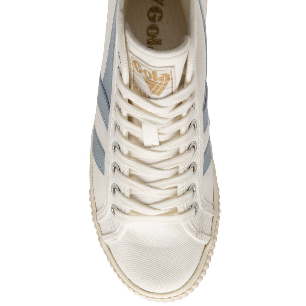 Gola Vegan Classics Tennis Mark Cox High Sneakers Hvite Blå Norge | HUSMZT-591