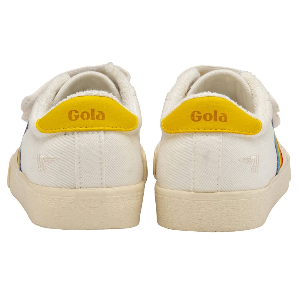 Gola Vegan Classics Tennis Mark Cox Rainbow Strap Shoes Hvite Norge | TRIZXS-851