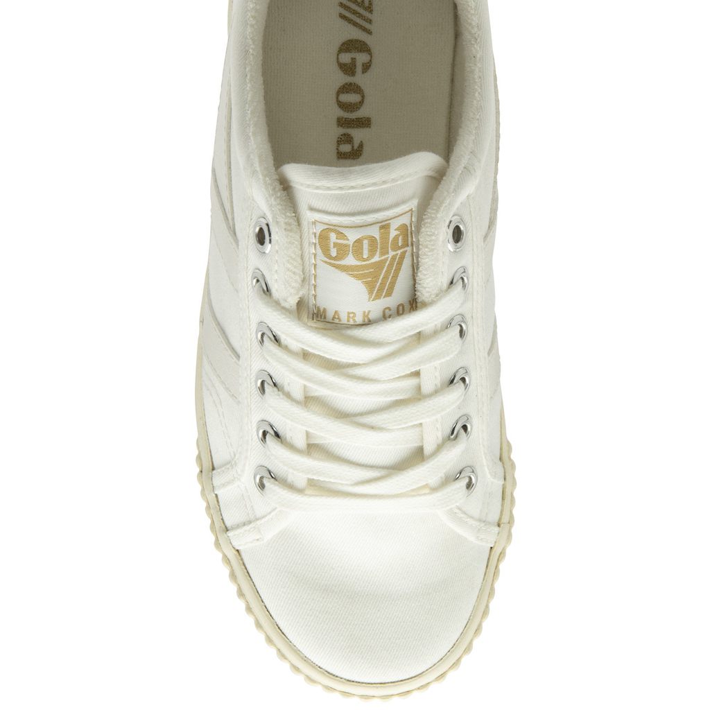 Gola Vegan Classics Tennis Mark Cox Sneakers Hvite Hvite Norge | QRPNDO-863