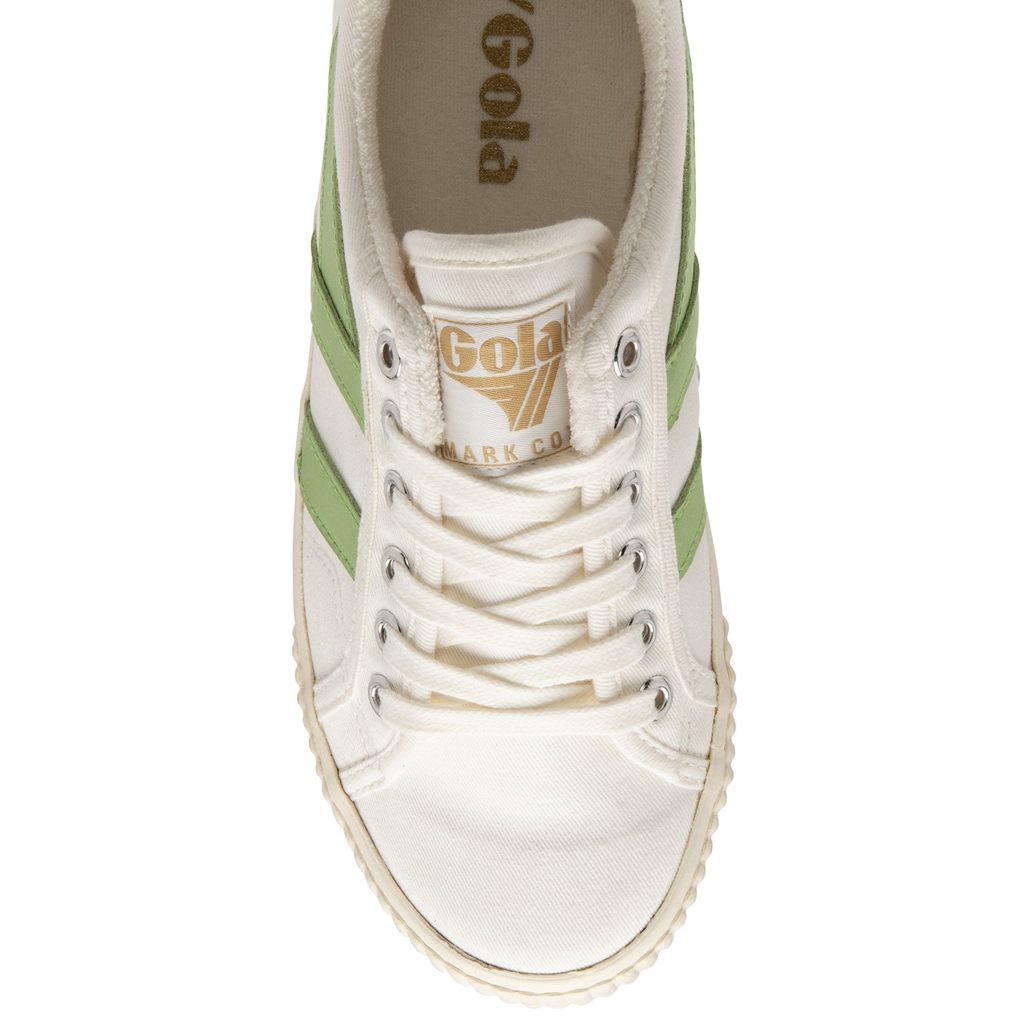 Gola Vegan Classics Tennis Mark Cox Sneakers Hvite Grønn Norge | SIDWON-027