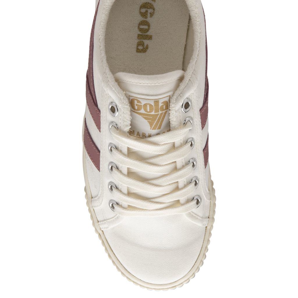 Gola Vegan Classics Tennis Mark Cox Sneakers Hvite Rosa Norge | UJFEVS-253