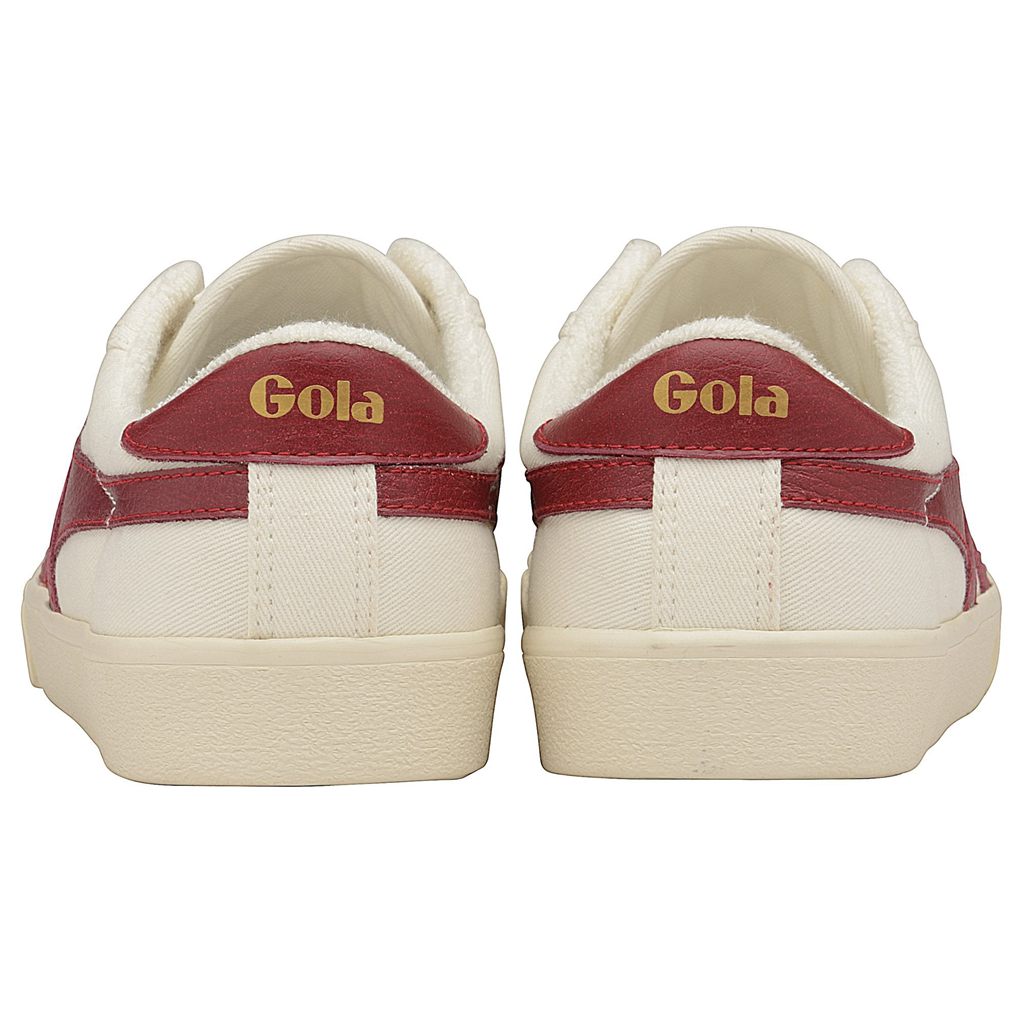 Gola Vegan Classics Tennis Mark Cox Sneakers Hvite Dyp Rød Norge | QBUAOS-849