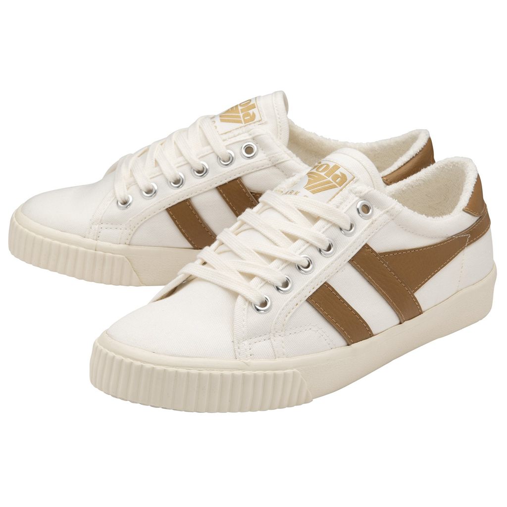 Gola Vegan Classics Tennis Mark Cox Sneakers Hvite Brune Norge | MGJXSQ-891