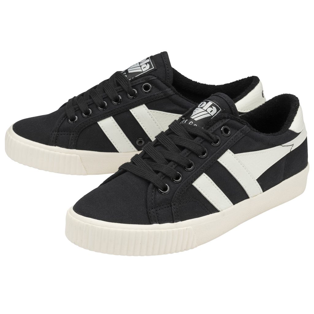 Gola Vegan Classics Tennis Mark Cox Sneakers Svarte Hvite Norge | IZXSDT-594